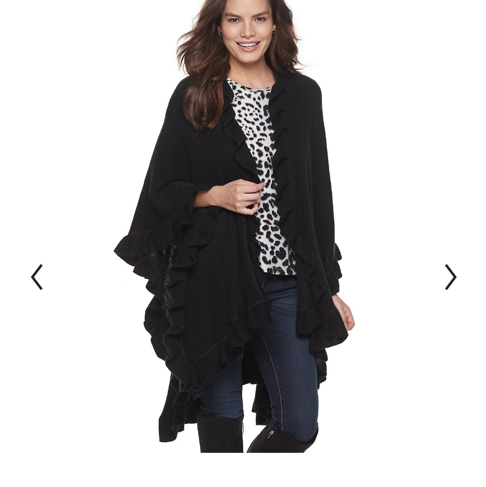 Croft & Barrow ruffled wrap